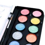 Mont Marte Signature Paint Set - Metallic Watercolour Cake 17pc - PMHS0091