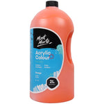 Mont Marte Studio Acrylic Paint Pump Bottle 2L - Orange MSCH2203