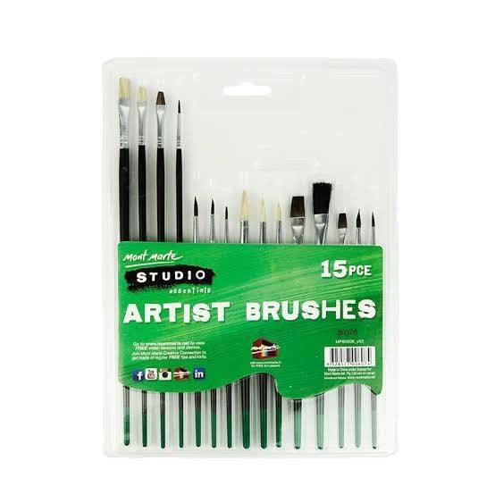 Mont Marte Studio Artis Brush 15 Pieces-MPB0008