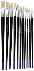 Mont Marte Studio Artist Brushes 12pce Flat 1-12 - BMSS0002