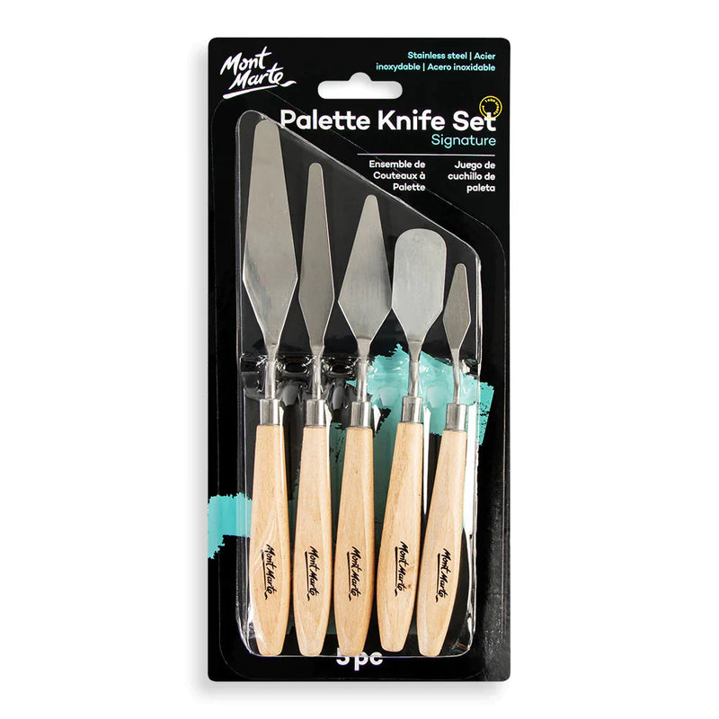 Mont Marte Studio Series - Palette Knife Set 5pce (Stainless Steel) MAPK0002