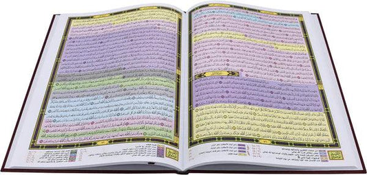 Mushaf Al Qiyam wa Al Tahgud مصحف القيام مع التقسيم الموضوعي لايات القران الكريم  ورق ابيض مقاس 24×17 سم Al Rayan