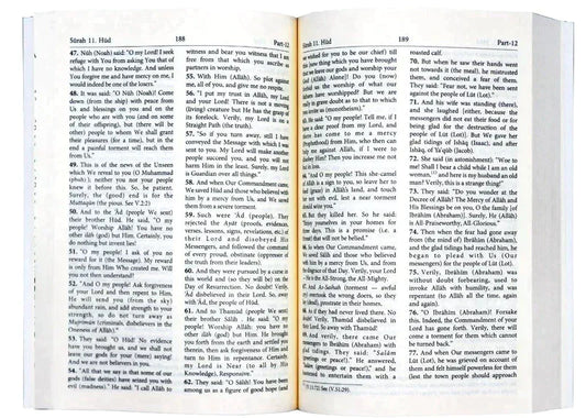 Noble Quran only English Green cover Soft Cover