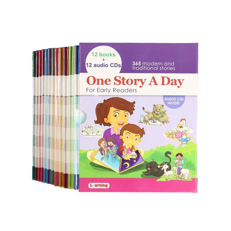 One story a day (12 Books + 12 CDs)