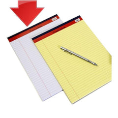 PD02074 SINAR LEGAL PAD, A4 SIZE, WHITE COLOUR, 50 SHEETS PER PAD