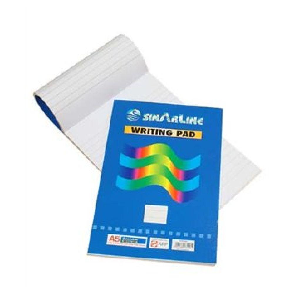 PD06087 SINARLINE STANDARD WRITING PAD, A5 SIZE, 80 SHEETS