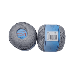 PEARL COTTON Yarn 100% Cotton 50g 230 yards - N 5 (1 piece)