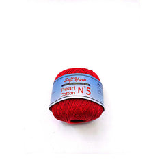 PEARL COTTON Yarn 100% Cotton 50g 230 yards - N 5 (1 piece)