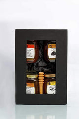 Premium Raw Honey Gift Set : 4 Jars of 250g each | مجموعة هدايا عسل خام فاخرة: 4 عبوات سعة كل منها 250 جم