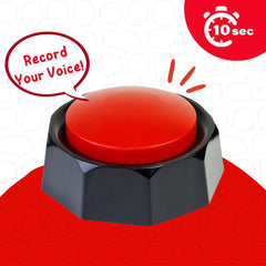 Recordable Talking Buttons | Set of 2 Voice Recording Buttons (10-Second Recording)