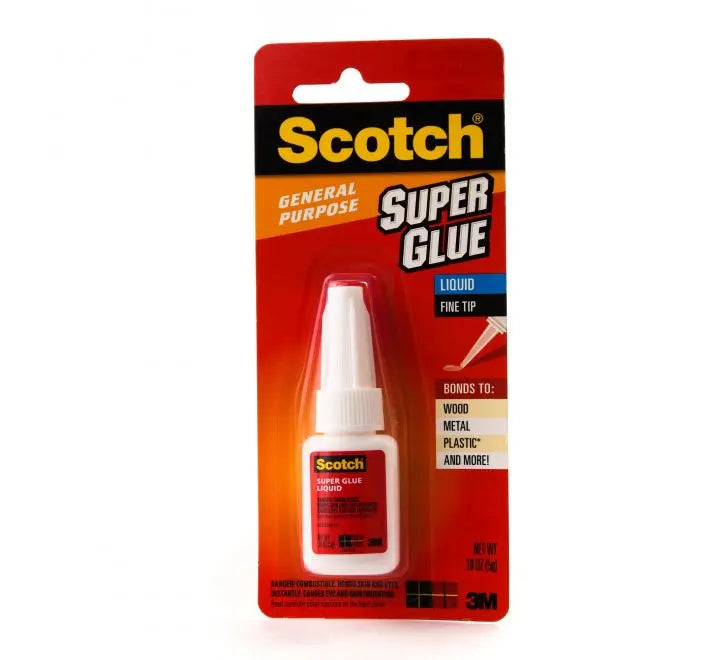 SCOTCH SUPER GLUE LIQUID AD110. FOR GENERAL PURPOSE, 0.18 OZ (5GR.), 1 BOTTLE/PACK