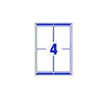 SELF ADHESIVE PARCEL SHIPPING LABELS L7169-100, 139 X 99.1 MM, BLOCK OUT TECHNOLOGY, 4 LABELS PER SHEET, 100 SHEETS IN A PACK