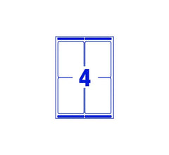 SELF ADHESIVE PARCEL SHIPPING LABELS L7169-100, 139 X 99.1 MM, BLOCK OUT TECHNOLOGY, 4 LABELS PER SHEET, 100 SHEETS IN A PACK