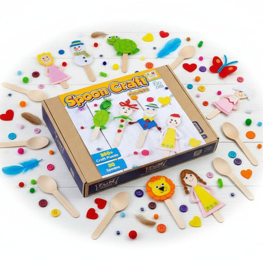 Spoon Craft Activity Kit for Kids | 350+ Craft Pieces