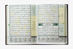 Tajweed and Memorization Quran Velvet Cover 12 x 17 cm مصحف التجويد والتحفيظ مخمل