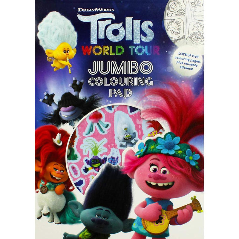 Trolls 2 Jumbo Colouring Pad