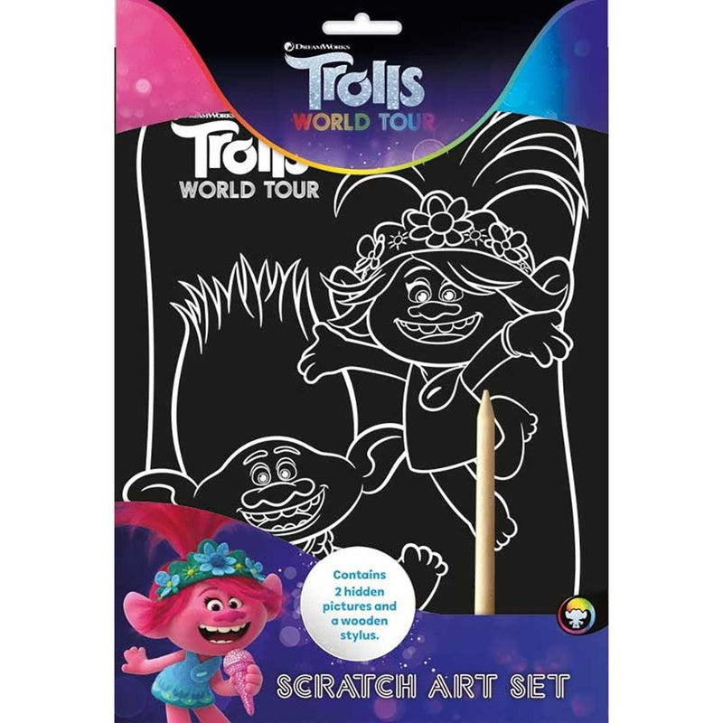 Trolls 2 Scratch Art Set