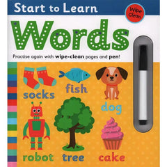 Wipe Clean - Start To Learn Words