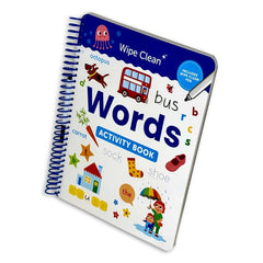 Wipe Clean Words Activity Book | Reusable Writing & Early Literacy Practice